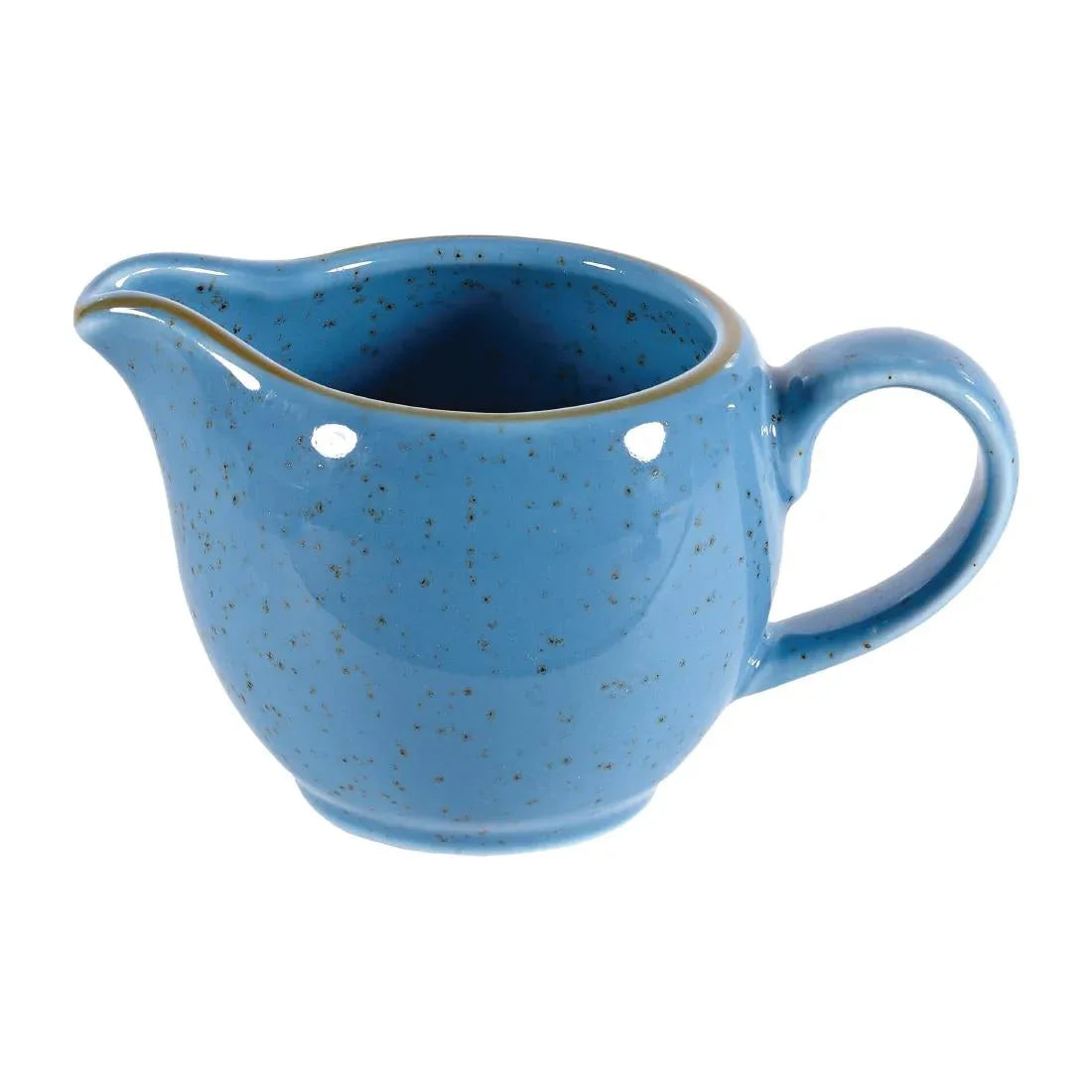 DY886 Churchill Stonecast Jugs Cornflower Blue 114ml 4oz (Pack of 4) - JD Catering Equipment Solutions Ltd