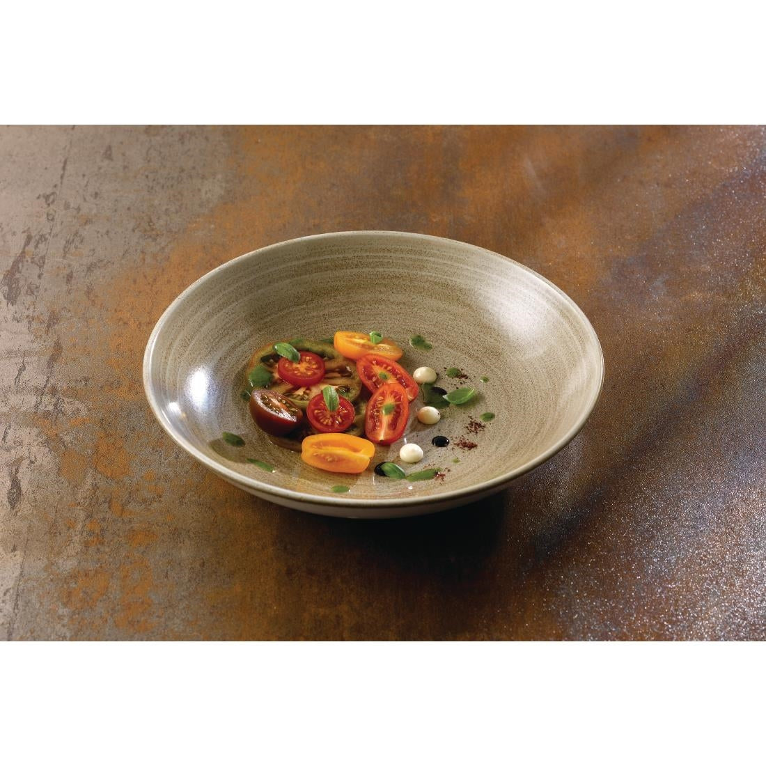 Churchill Stonecast Patina Antique Coupe Bowls Taupe 182mm (Pack of 12) JD Catering Equipment Solutions Ltd