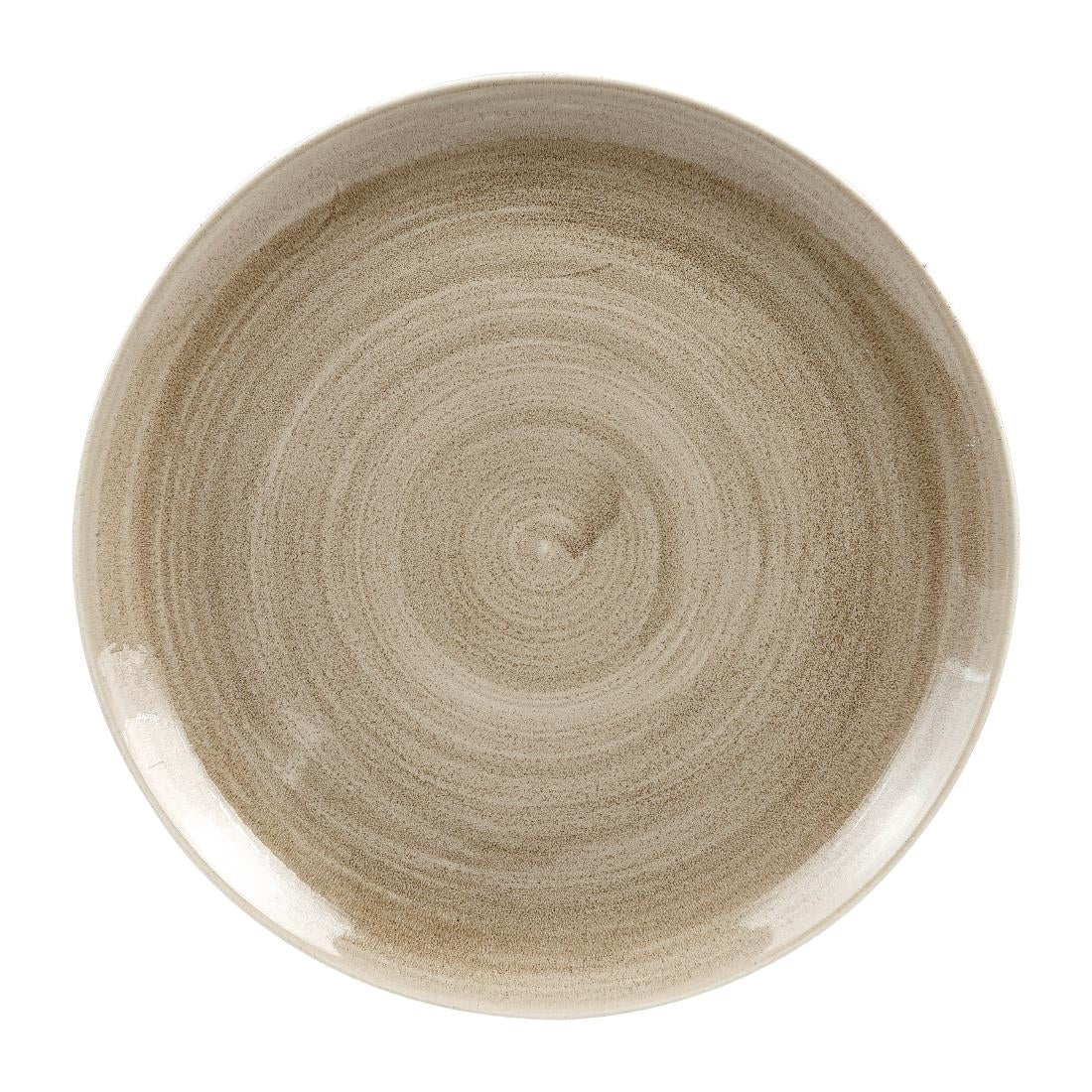 Churchill Stonecast Patina Antique Coupe Plates Taupe 288mm (Pack of 12) JD Catering Equipment Solutions Ltd