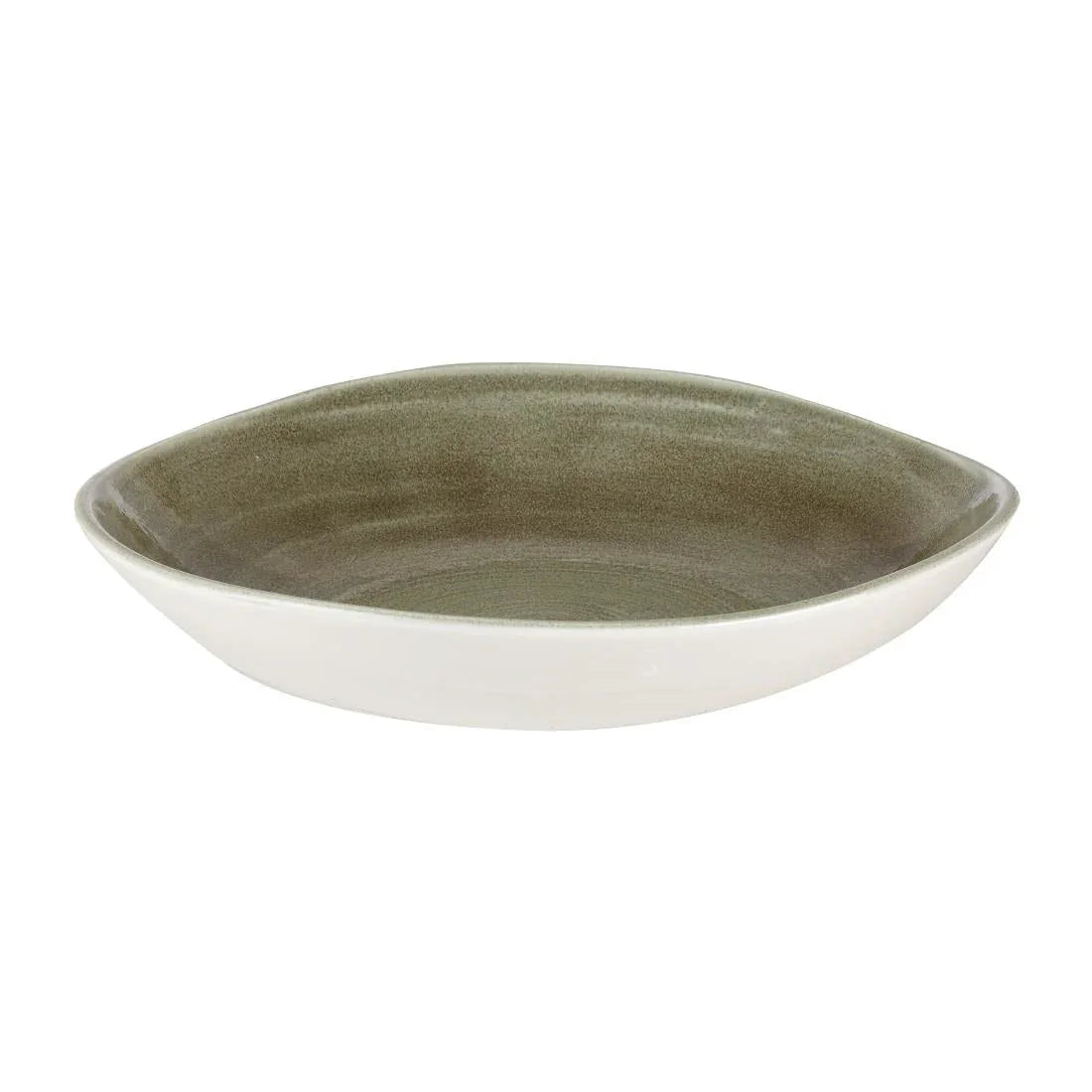 HC824 Churchill Stonecast Patina Antique Organic Round Bowls Green 253mm (Pack of 12) - JD Catering Equipment Solutions Ltd