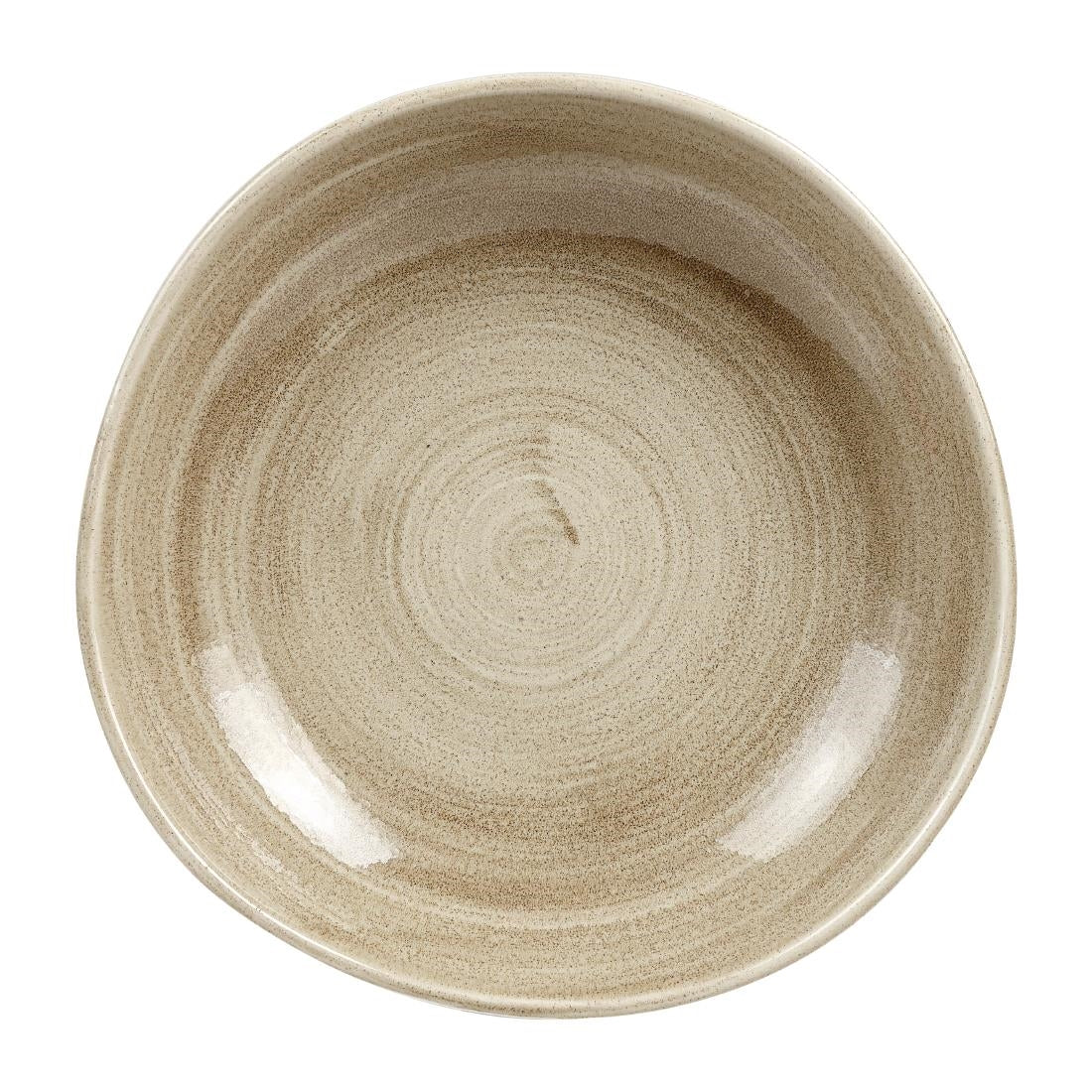 Churchill Stonecast Patina Antique Organic Round Bowls Taupe 253mm (Pack of 12) JD Catering Equipment Solutions Ltd