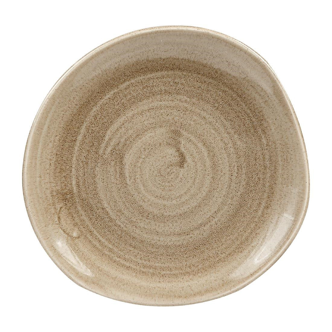 Churchill Stonecast Patina Antique Organic Round Plates Taupe 186mm (Pack of 12) JD Catering Equipment Solutions Ltd