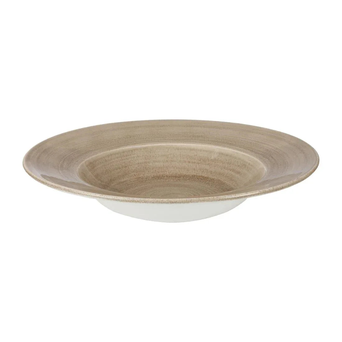 HC799 Churchill Stonecast Patina Antique Round Wide Rim Bowls Taupe 280mm - JD Catering Equipment Solutions Ltd