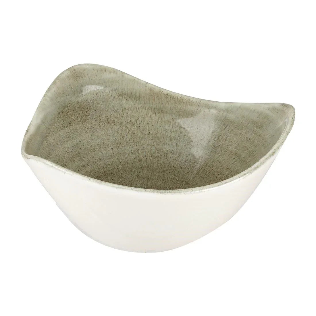 HC816 Churchill Stonecast Patina Antique Triangle Bowls Green 153mm (Pack of 12) - JD Catering Equipment Solutions Ltd