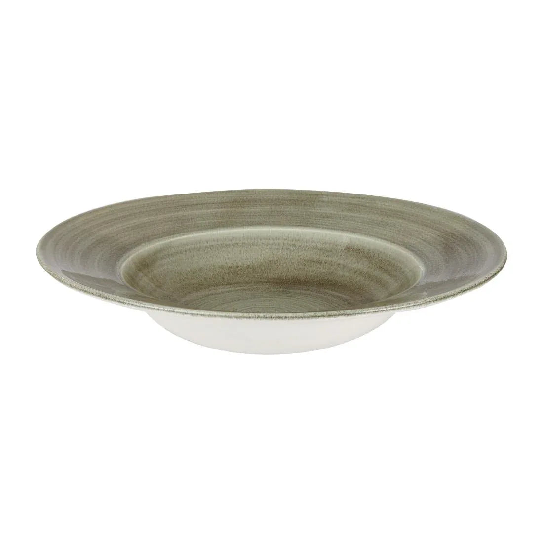 HC819 Churchill Stonecast Patina Antique Wide Rim Bowls Green 280mm (Pack of 12) - JD Catering Equipment Solutions Ltd