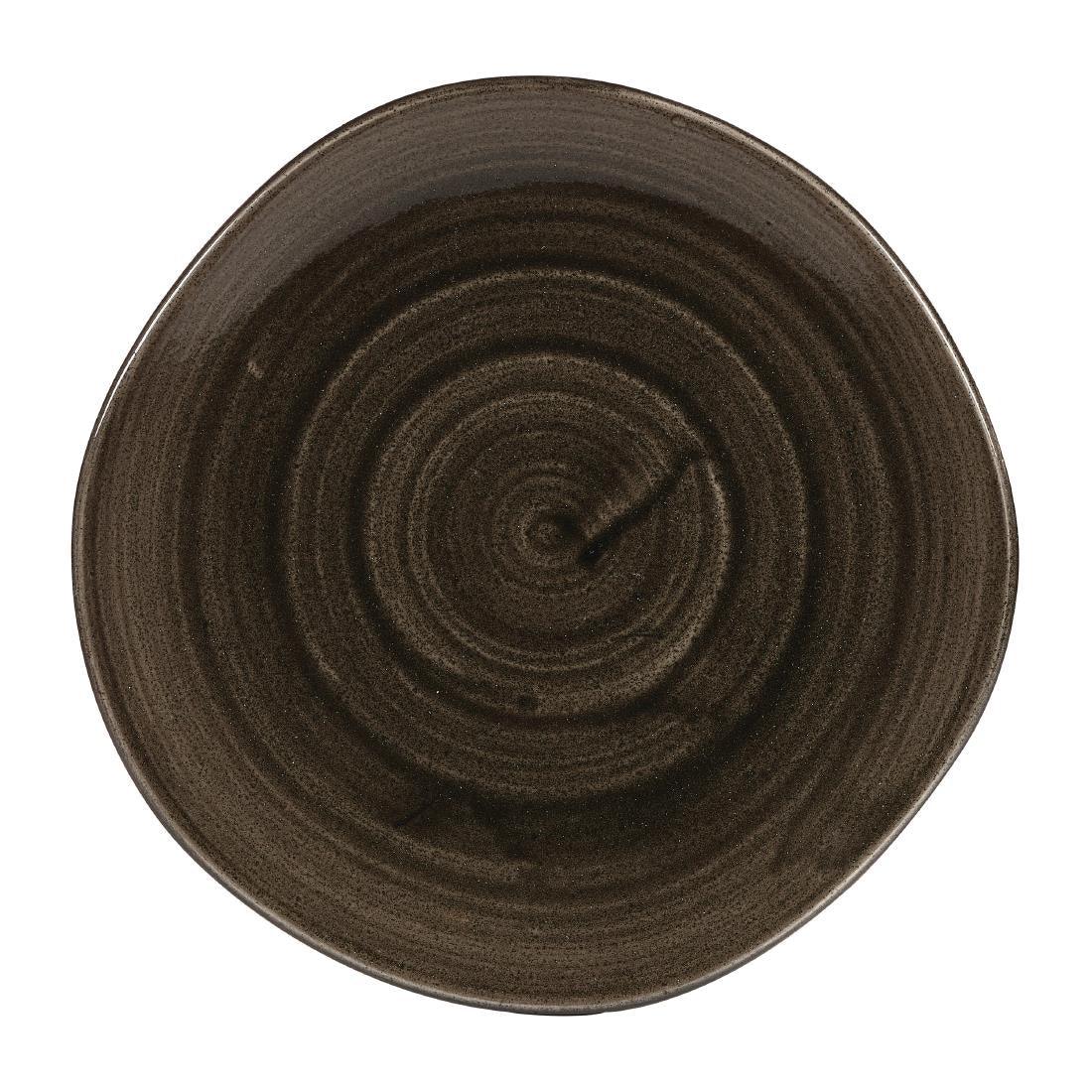 DY906 Churchill Stonecast Patina Round Trace Bowls Iron Black 253mm (Pack of 12) - JD Catering Equipment Solutions Ltd