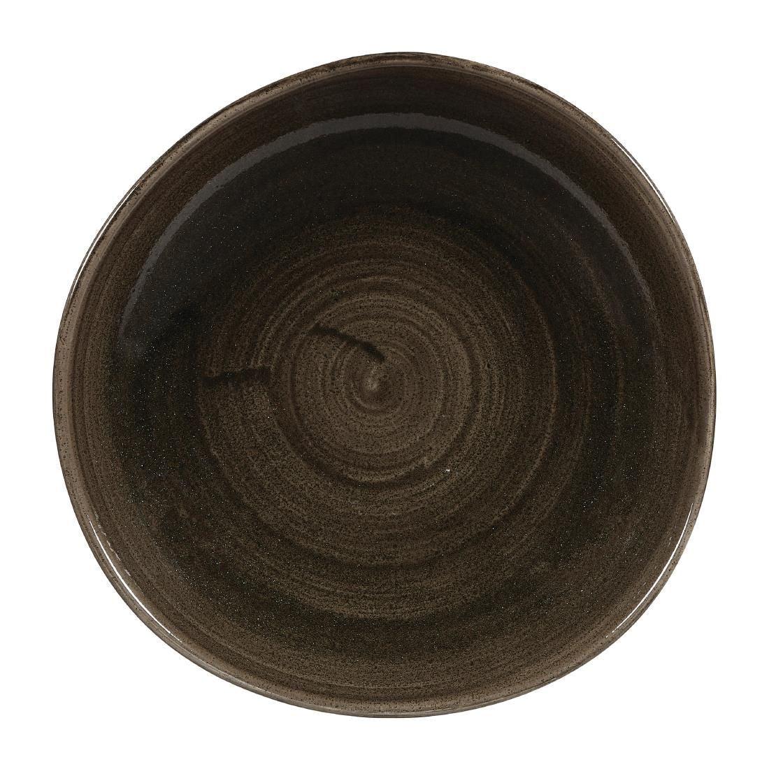 DY902 Churchill Stonecast Patina Round Trace Plates Iron Black 264mm (Pack of 12) - JD Catering Equipment Solutions Ltd