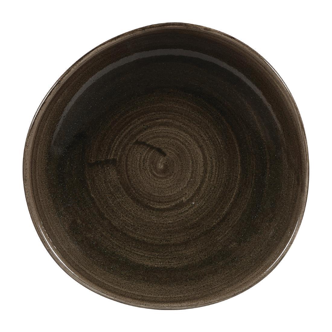 DY902 Churchill Stonecast Patina Round Trace Plates Iron Black 264mm (Pack of 12) - JD Catering Equipment Solutions Ltd