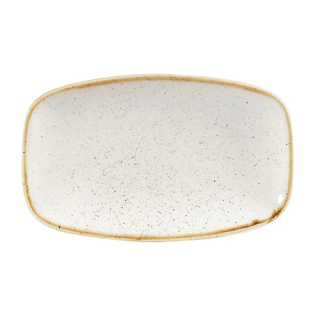 DW327 Churchill Stonecast Rectangular Plates Barley White 121 x 200mm - JD Catering Equipment Solutions Ltd