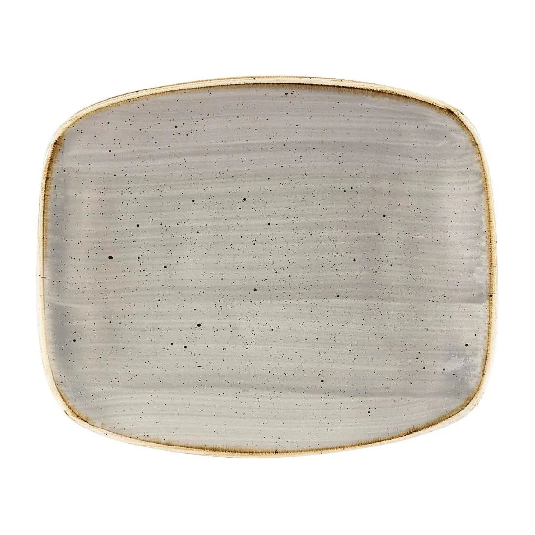 DW328 Churchill Stonecast Rectangular Plates Barley White 126 x 154mm - JD Catering Equipment Solutions Ltd