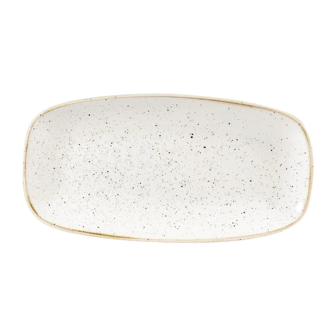 DW324 Churchill Stonecast Rectangular Plates Barley White 153 x 298mm - JD Catering Equipment Solutions Ltd