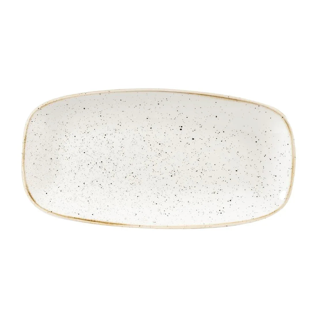 DW324 Churchill Stonecast Rectangular Plates Barley White 153 x 298mm - JD Catering Equipment Solutions Ltd