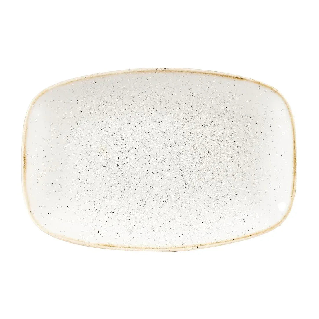 DW325 Churchill Stonecast Rectangular Plates Barley White 157 x 237mm - JD Catering Equipment Solutions Ltd