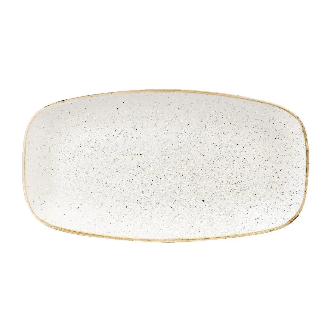 DW321 Churchill Stonecast Rectangular Plates Barley White 189 x 355mm - JD Catering Equipment Solutions Ltd