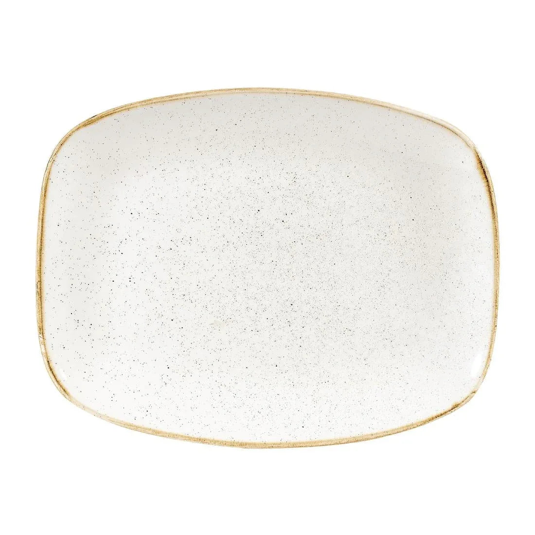 DW323 Churchill Stonecast Rectangular Plates Barley White 202 x 261mm - JD Catering Equipment Solutions Ltd