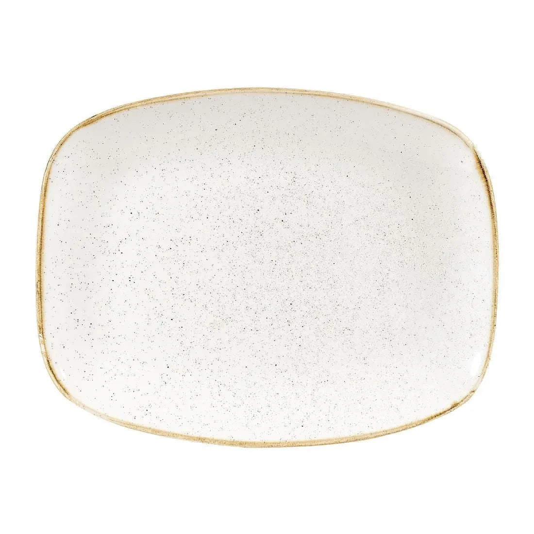DW323 Churchill Stonecast Rectangular Plates Barley White 202 x 261mm - JD Catering Equipment Solutions Ltd