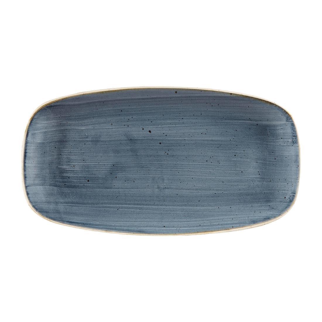 DW356 Churchill Stonecast Rectangular Plates Blueberry 153 x 298mm (Pack of 12) - JD Catering Equipment Solutions Ltd