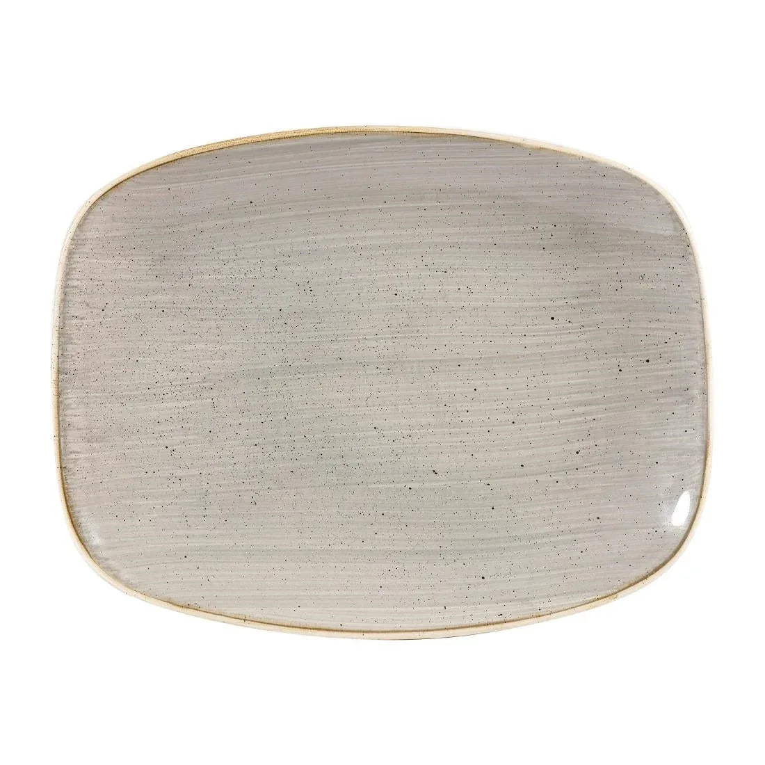 DW332 Churchill Stonecast Rectangular Plates Peppercorn Grey 202 x 261mm - JD Catering Equipment Solutions Ltd