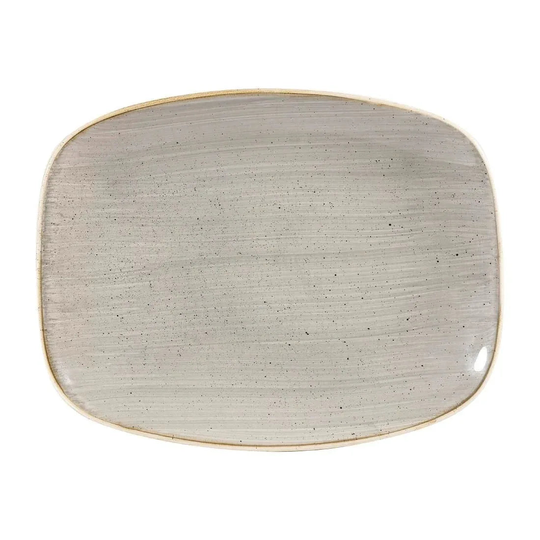 DW332 Churchill Stonecast Rectangular Plates Peppercorn Grey 202 x 261mm - JD Catering Equipment Solutions Ltd