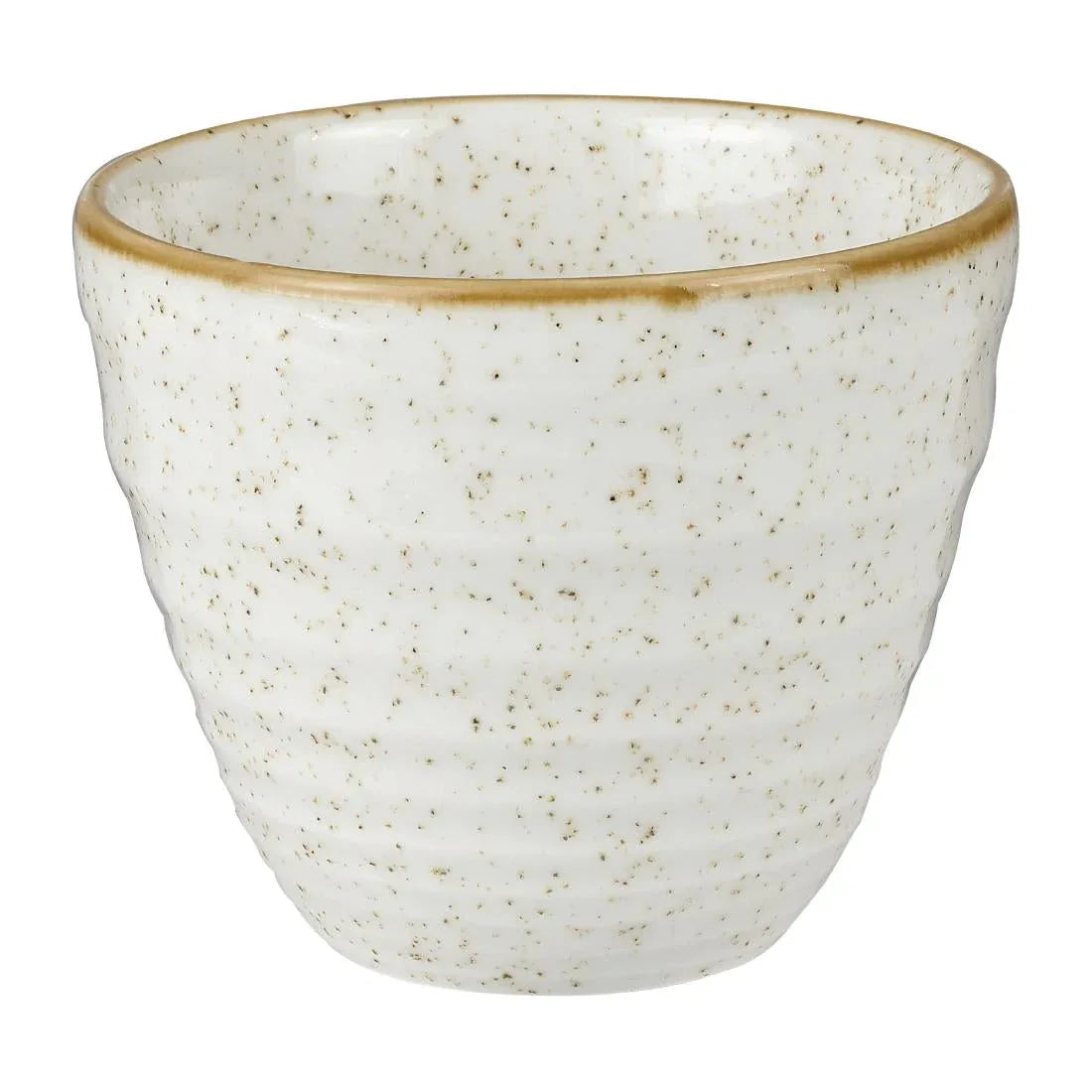 HC828 Churchill Stonecast Round Chip Mugs Barley White Ripple 285ml (Pack of 12) - JD Catering Equipment Solutions Ltd