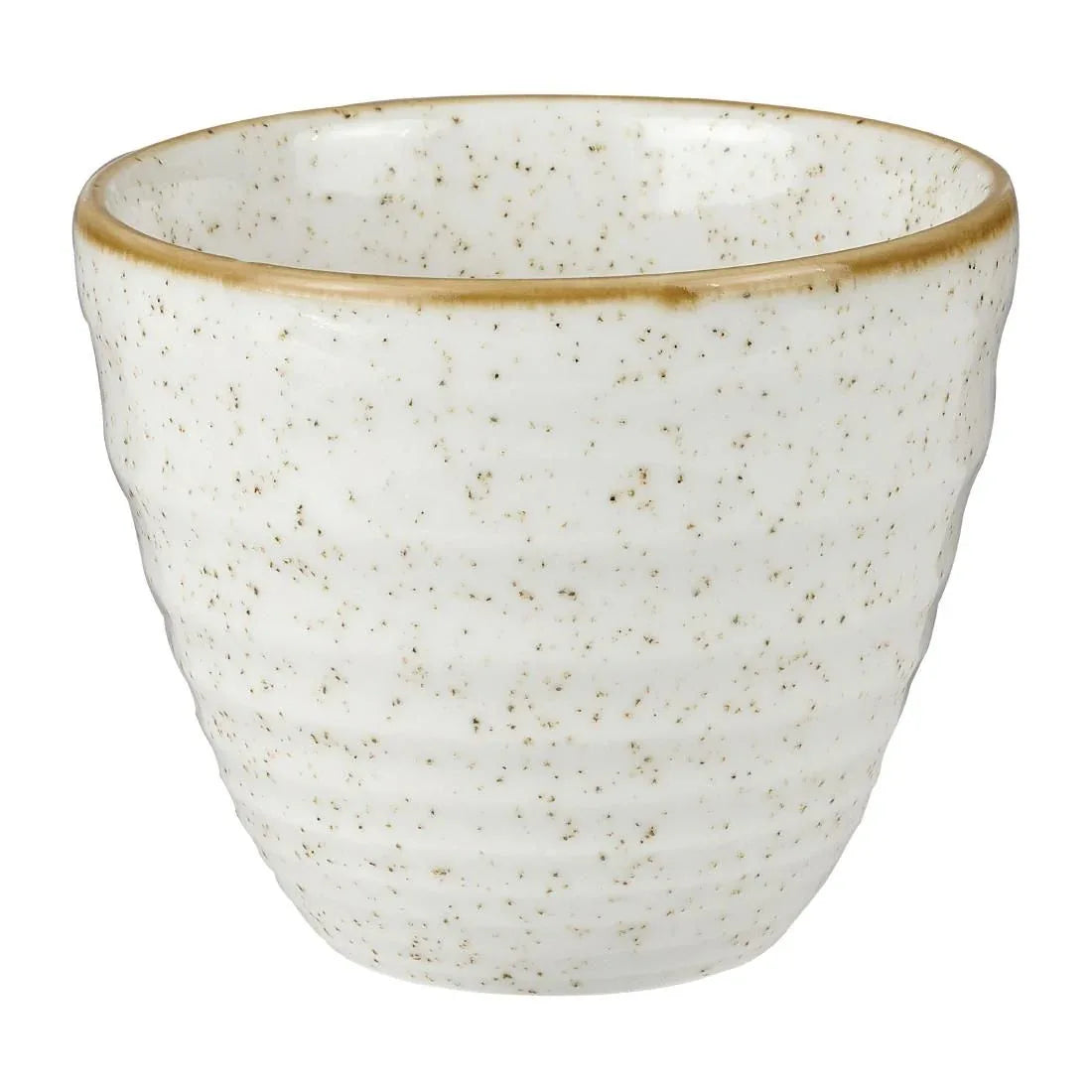 HC828 Churchill Stonecast Round Chip Mugs Barley White Ripple 285ml (Pack of 12) - JD Catering Equipment Solutions Ltd