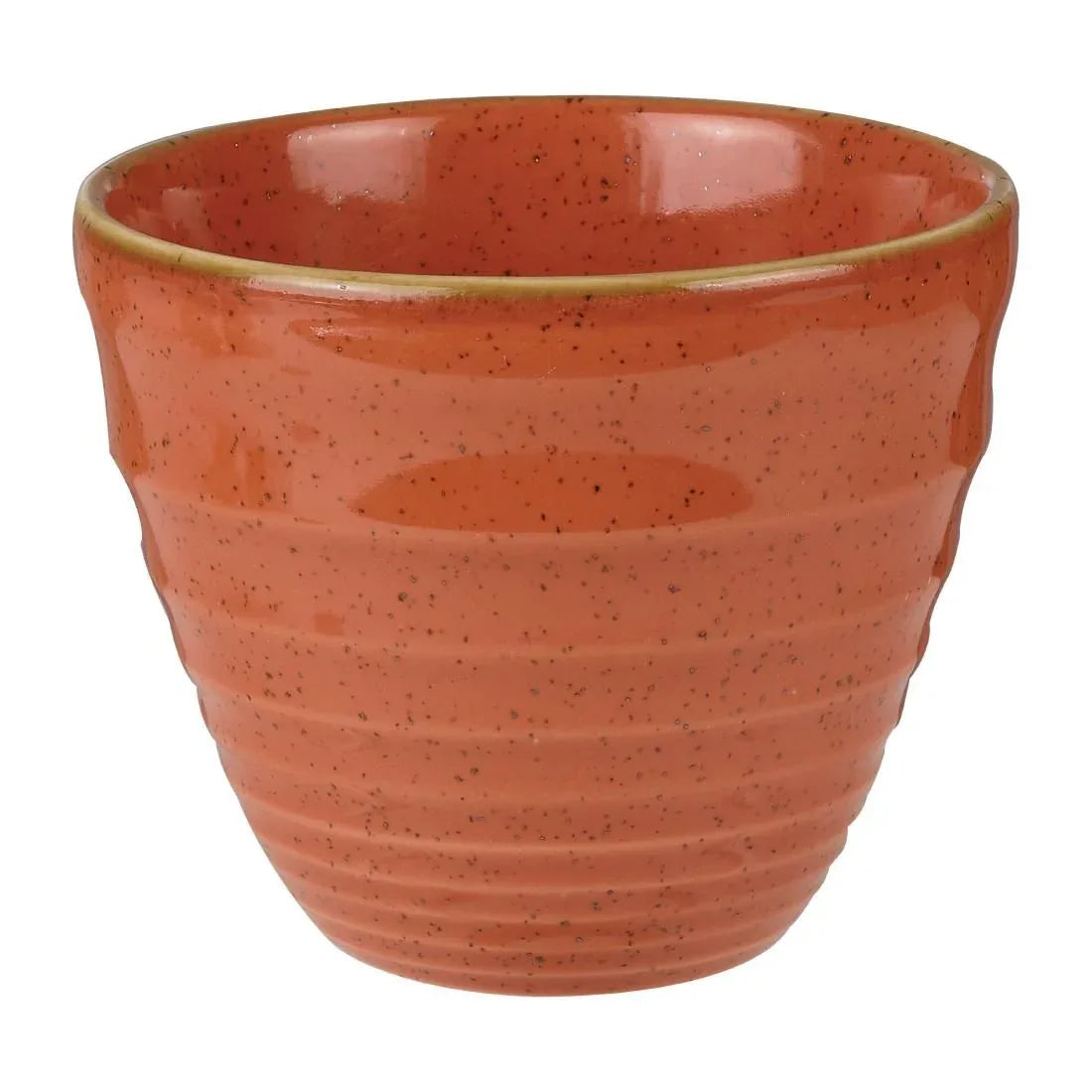 HC834 Churchill Stonecast Round Chip Mugs Spiced Orange Ripple 285ml (Pack of 12) - JD Catering Equipment Solutions Ltd