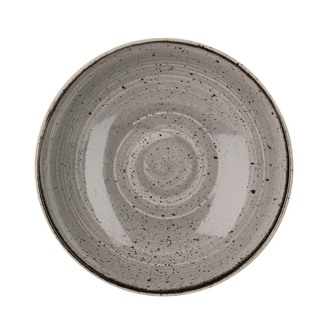 GM687 Churchill Stonecast Round Coupe Bowl Peppercorn Grey 220mm (Pack of 12) - JD Catering Equipment Solutions Ltd