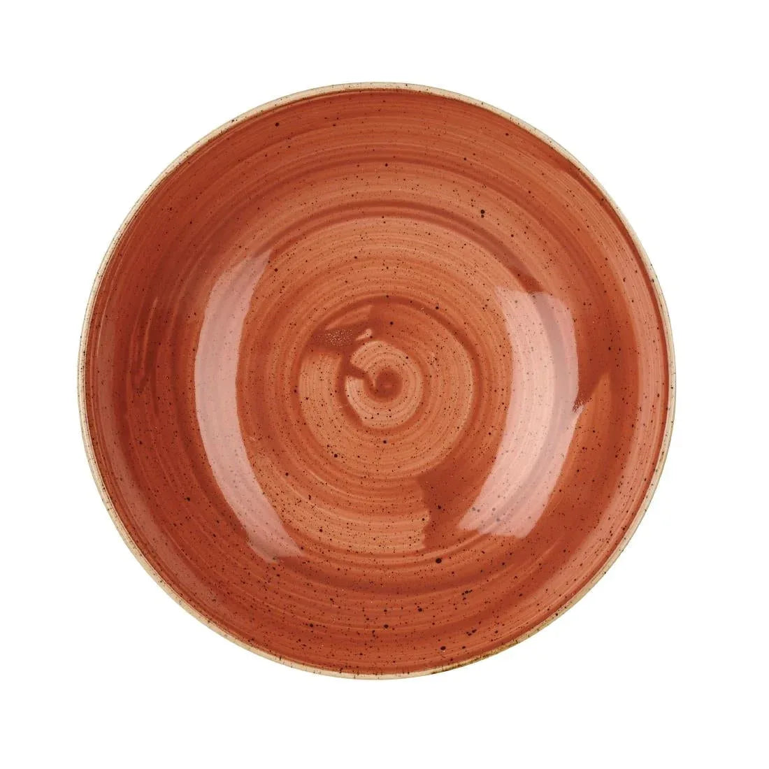 GM684 Churchill Stonecast Round Coupe Bowl Spiced Orange 182mm (Pack of 12) - JD Catering Equipment Solutions Ltd