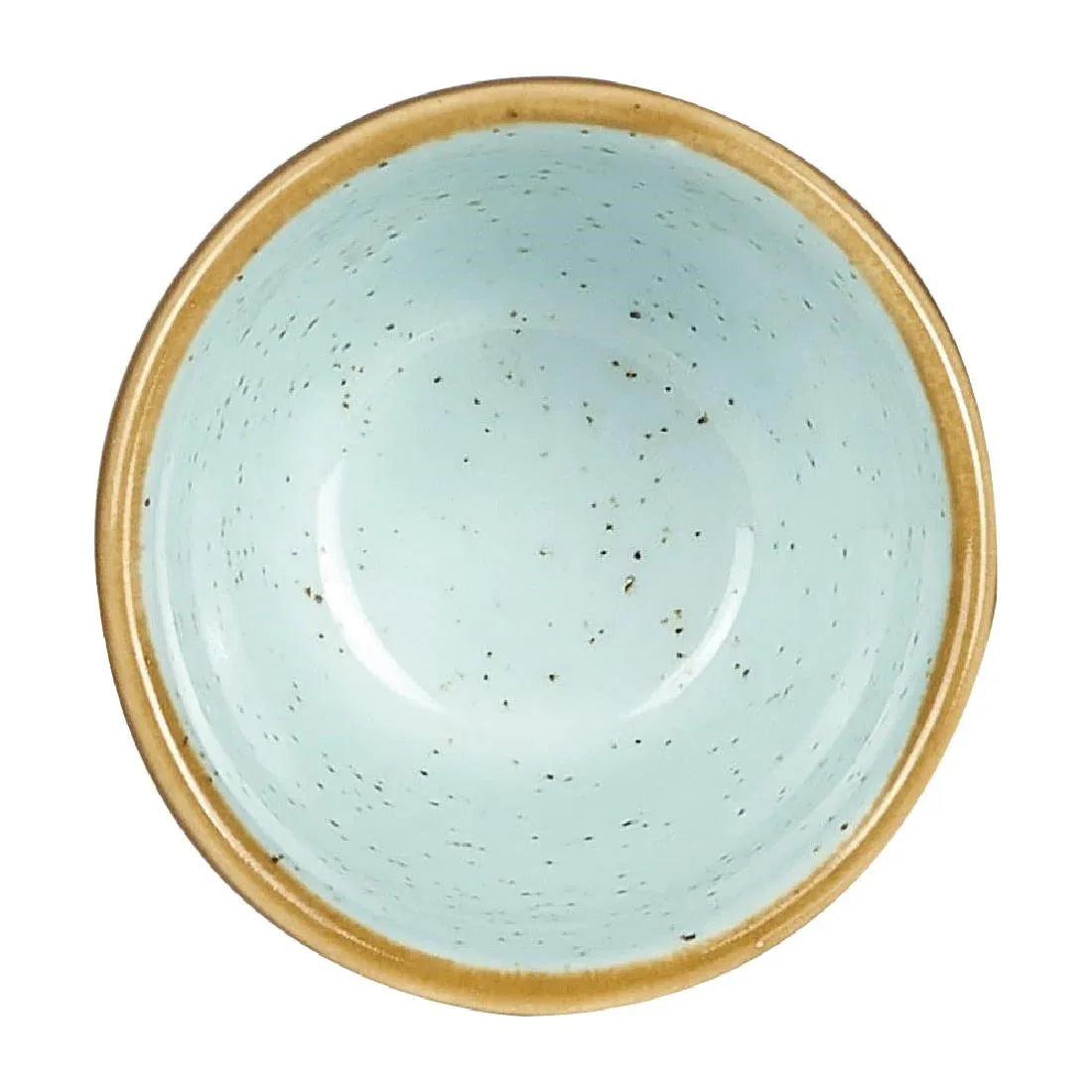 HC826 Churchill Stonecast Round Dip Pots Duck Egg Ripple 57ml (Pack of 12) - JD Catering Equipment Solutions Ltd