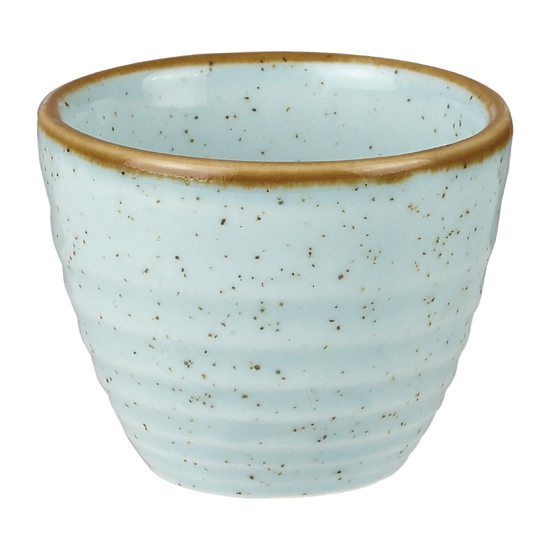 Churchill Stonecast Round Dip Pots Duck Egg Ripple 57ml (Pack of 12) JD Catering Equipment Solutions Ltd