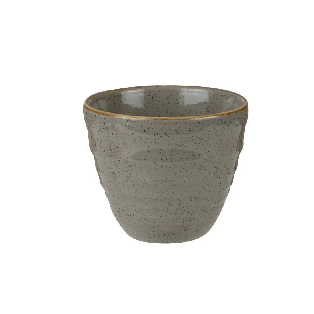 HC831 Churchill Stonecast Round Ripple Chip Mugs Peppercorn Grey 285ml (Pack of 12) - JD Catering Equipment Solutions Ltd