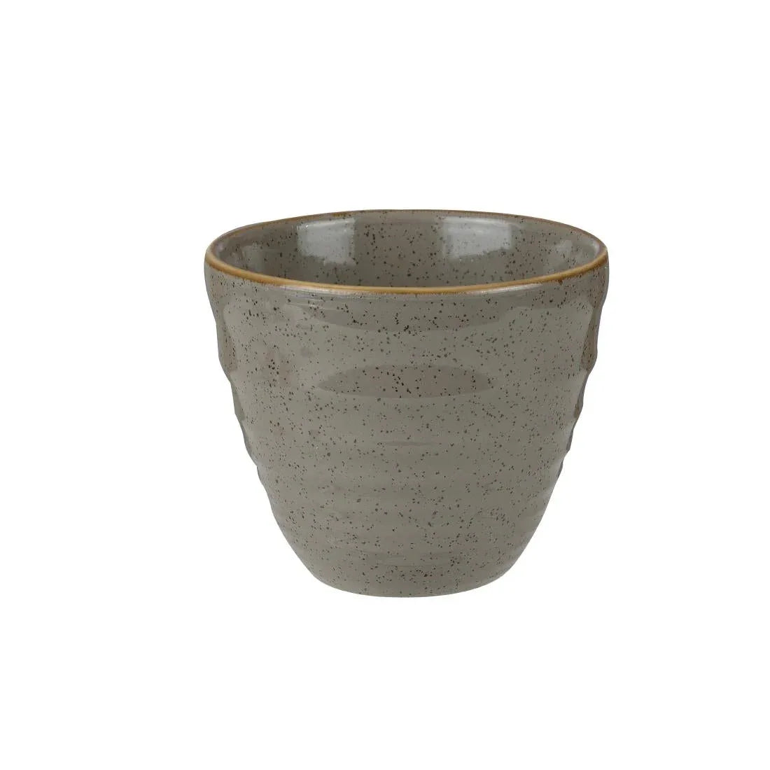 HC831 Churchill Stonecast Round Ripple Chip Mugs Peppercorn Grey 285ml (Pack of 12) - JD Catering Equipment Solutions Ltd