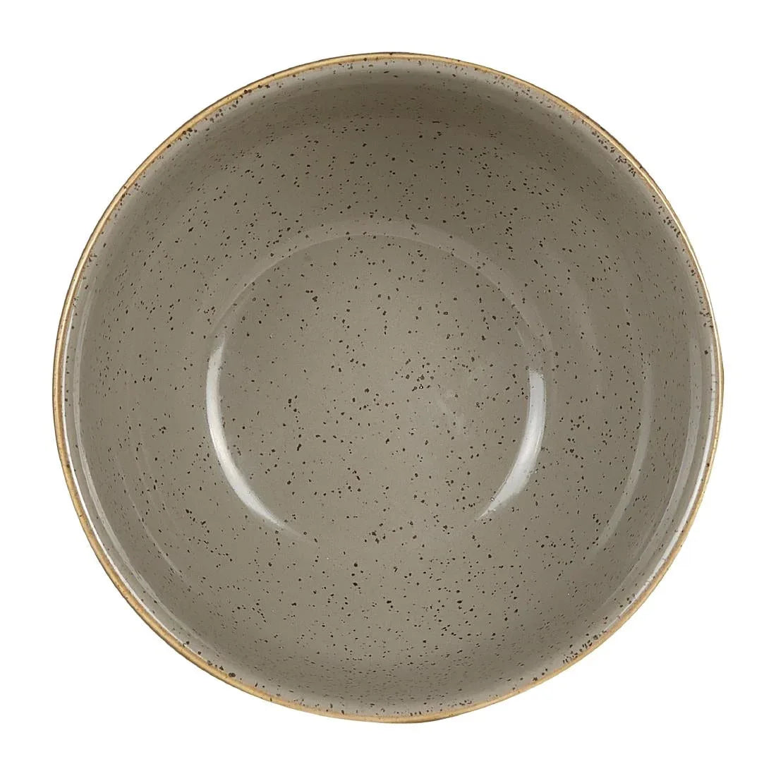 HC833 Churchill Stonecast Round Soup Bowls Peppercorn Grey 132mm (Pack of 12) - JD Catering Equipment Solutions Ltd