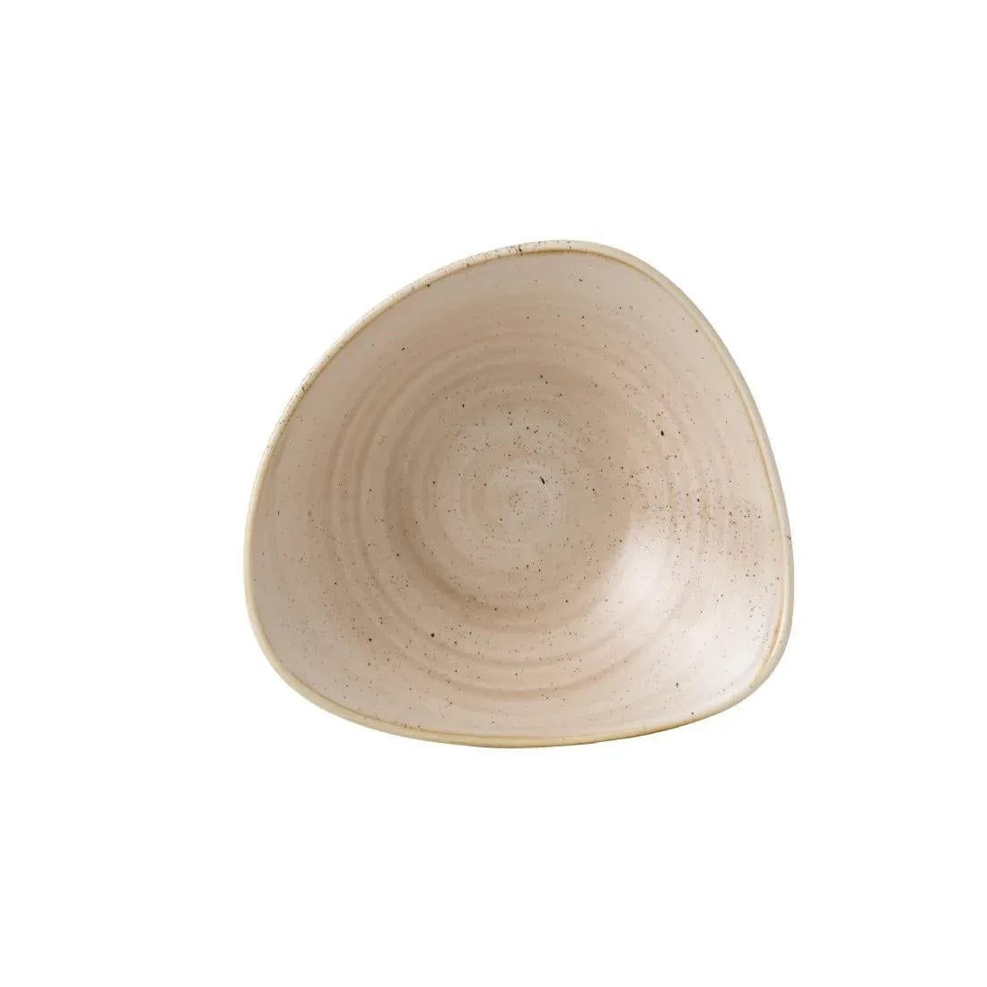 GR942 Churchill Stonecast Triangle Bowl Nutmeg Cream 235mm (Pack of 12) - JD Catering Equipment Solutions Ltd