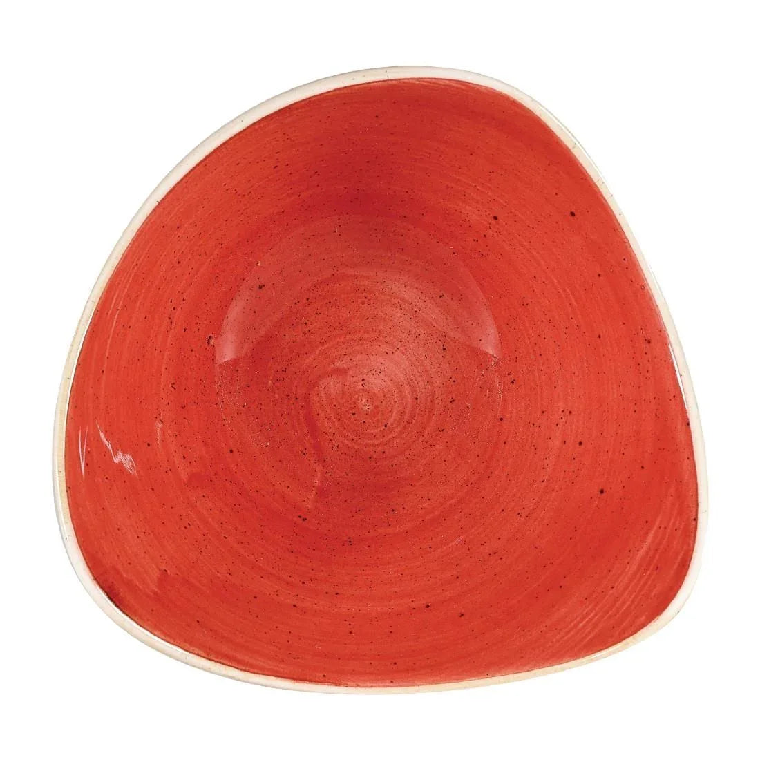 DW365 Churchill Stonecast Triangular Bowls Berry Red 185mm (Pack of 12) - JD Catering Equipment Solutions Ltd