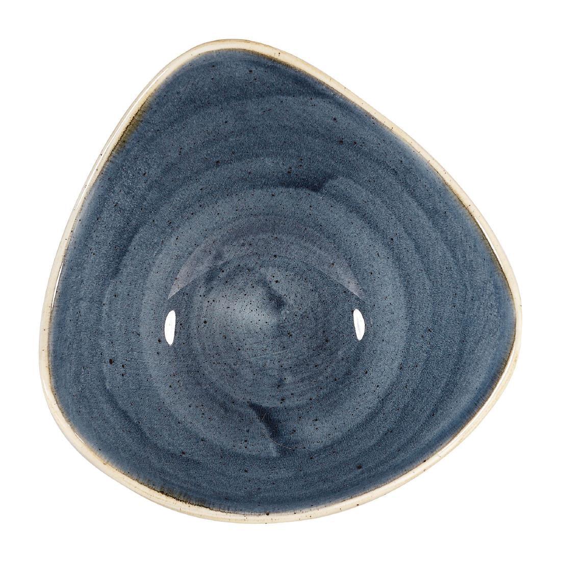DW360 Churchill Stonecast Triangular Bowls Blueberry 153mm (Pack of 12) - JD Catering Equipment Solutions Ltd