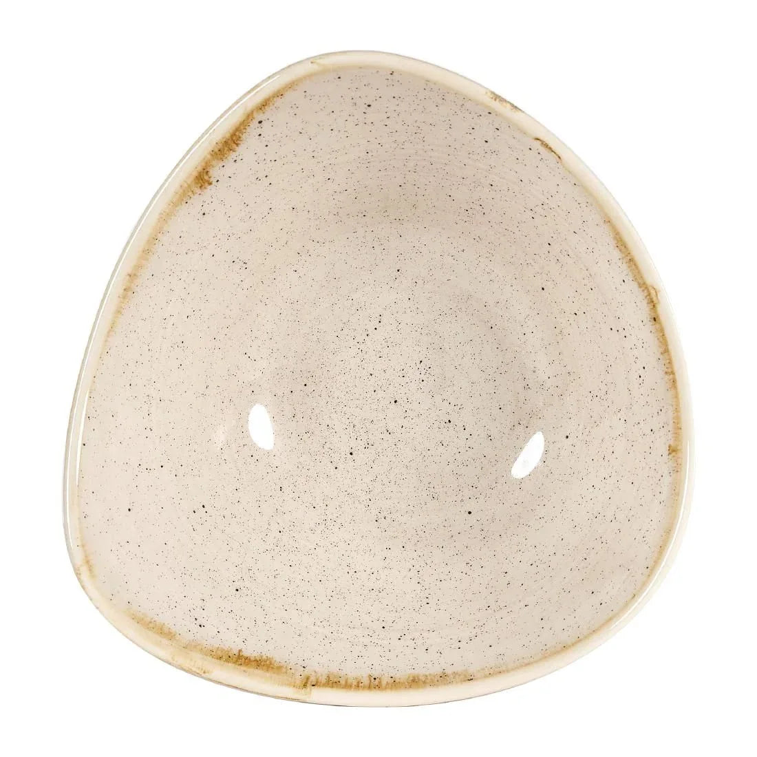 DW371 Churchill Stonecast Triangular Bowls Nutmeg Cream 153mm (Pack of 12) - JD Catering Equipment Solutions Ltd
