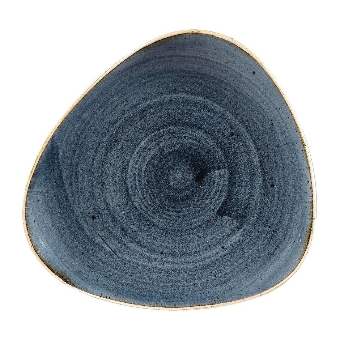 DW364 Churchill Stonecast Triangular Plates Blueberry 192mm (Pack of 12) - JD Catering Equipment Solutions Ltd