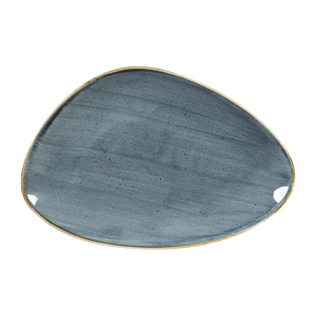 DY796 Churchill Stonecast Triangular Plates Blueberry 304mm (Pack of 6) - JD Catering Equipment Solutions Ltd