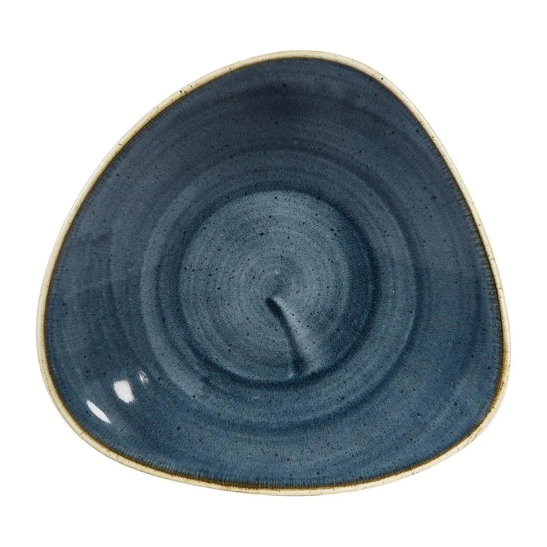 DY798 Churchill Stonecast Triangular Shallow Bowls Blueberry 210mm (Pack of 12) - JD Catering Equipment Solutions Ltd
