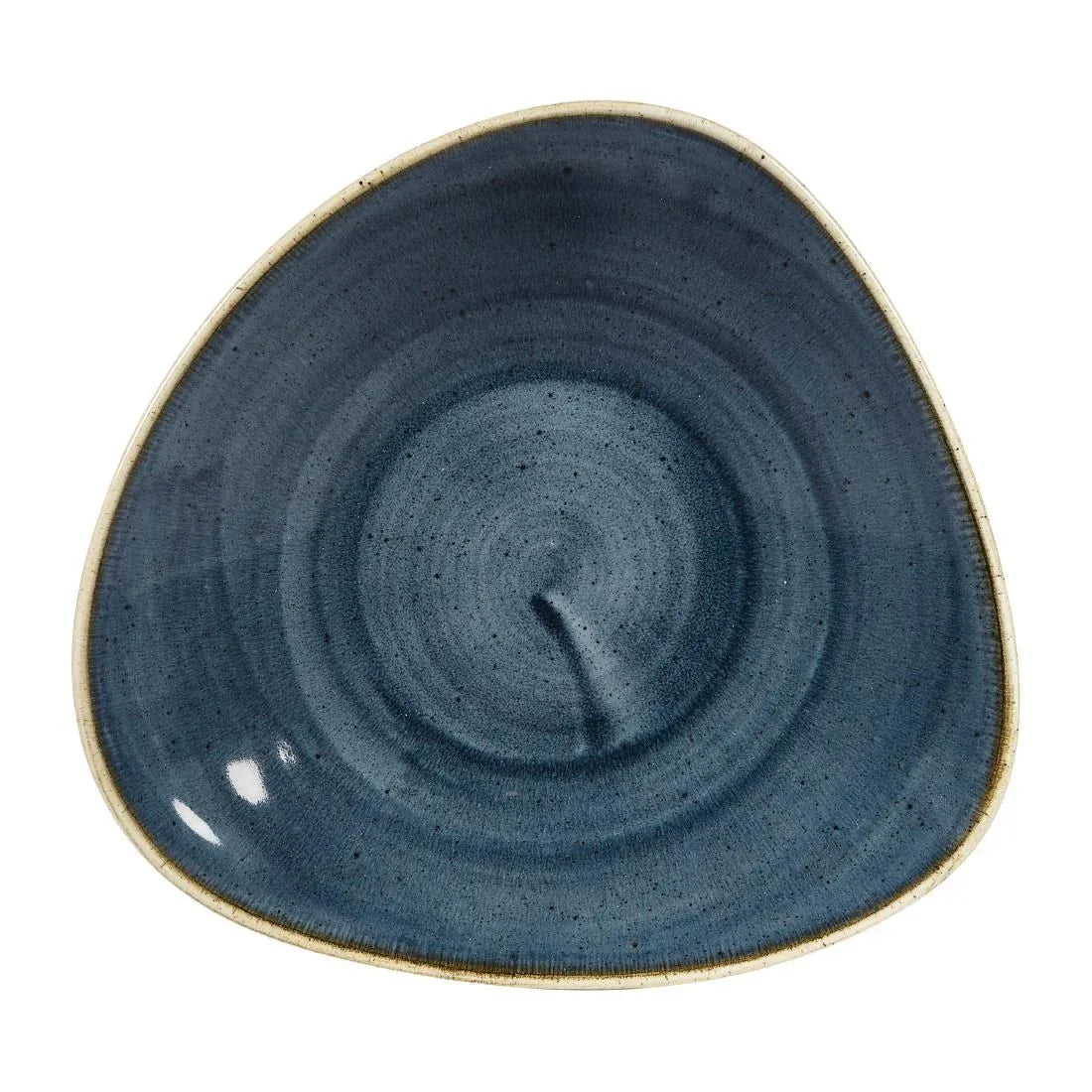 DY798 Churchill Stonecast Triangular Shallow Bowls Blueberry 210mm (Pack of 12) - JD Catering Equipment Solutions Ltd