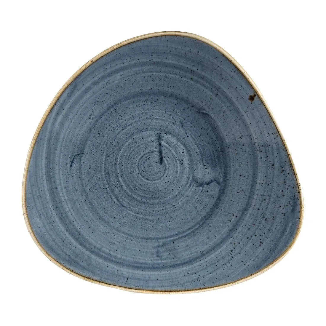 DY799 Churchill Stonecast Triangular Shallow Bowls Blueberry 272mm (Pack of 12) - JD Catering Equipment Solutions Ltd