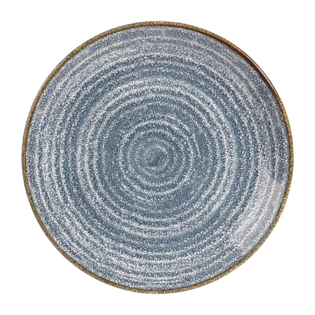 DS523 Churchill Studio Prints Homespun Coupe Plates Slate Blue 165mm (Pack of 12) - JD Catering Equipment Solutions Ltd