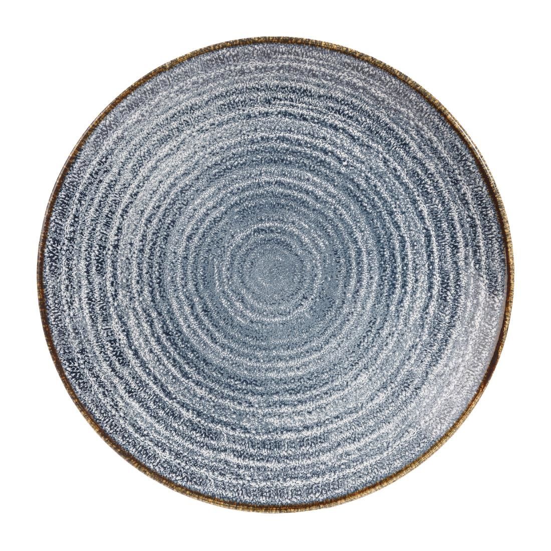 Churchill Studio Prints Homespun Coupe Plates Slate Blue 217mm (Pack of 12) JD Catering Equipment Solutions Ltd
