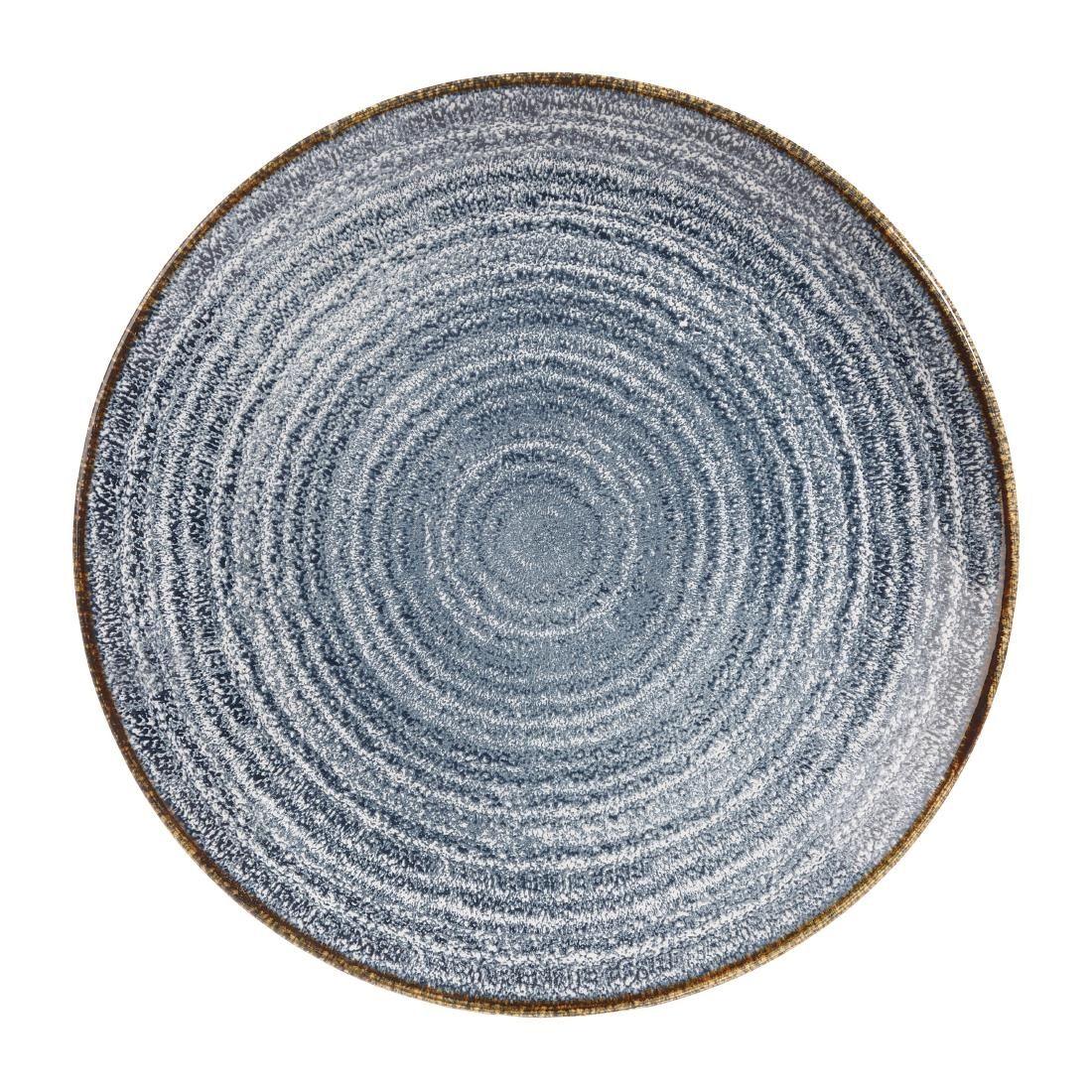 DS522 Churchill Studio Prints Homespun Coupe Plates Slate Blue 217mm (Pack of 12) - JD Catering Equipment Solutions Ltd