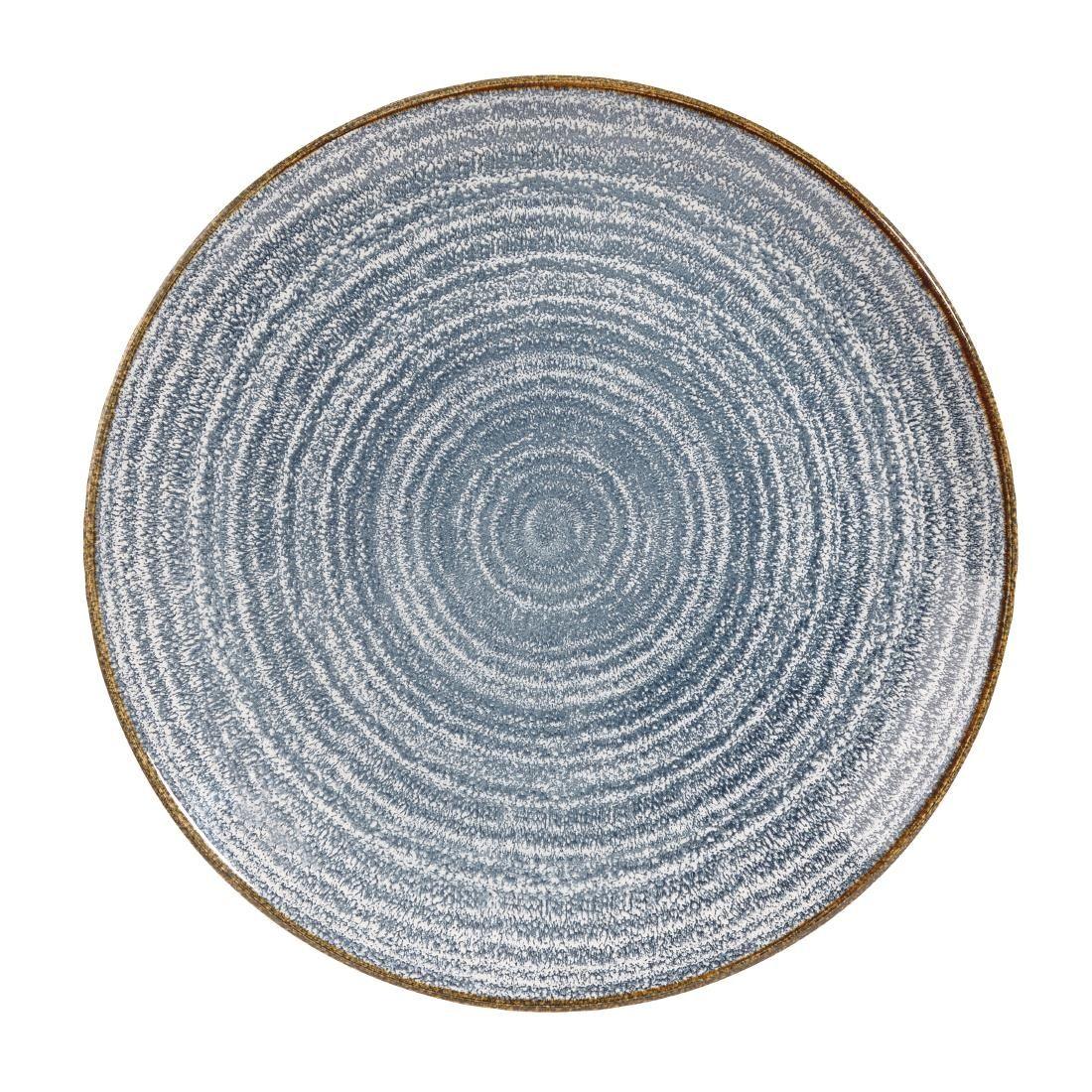 DS521 Churchill Studio Prints Homespun Coupe Plates Slate Blue 260mm (Pack of 12) - JD Catering Equipment Solutions Ltd