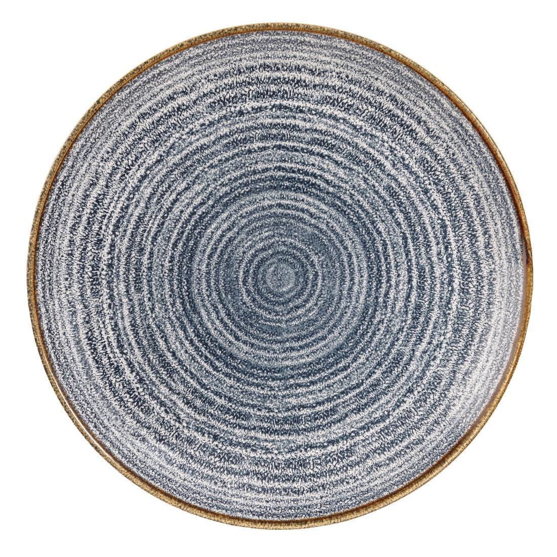 DS520 Churchill Studio Prints Homespun Coupe Plates Slate Blue 288mm (Pack of 12) - JD Catering Equipment Solutions Ltd