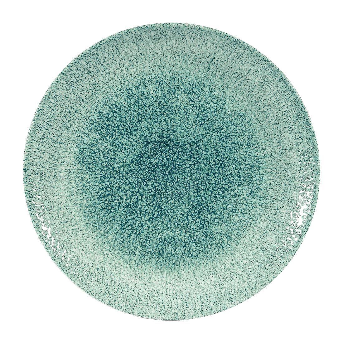 DW400 Churchill Studio Prints Raku Coupe Plates Jade Green 260mm (Pack of 12) - JD Catering Equipment Solutions Ltd