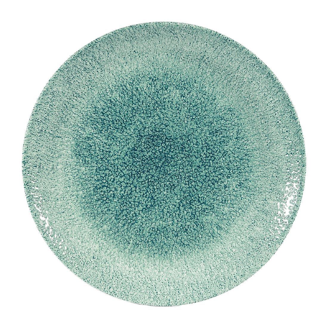 DW400 Churchill Studio Prints Raku Coupe Plates Jade Green 260mm (Pack of 12) - JD Catering Equipment Solutions Ltd