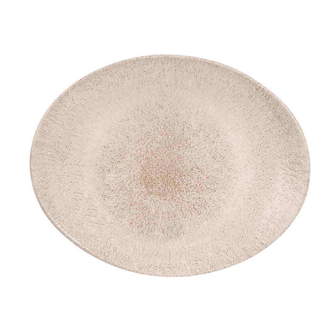 DS572 Churchill Studio Prints Raku Oval Coupe Plates Agate Grey 270mm (Pack of 12) - JD Catering Equipment Solutions Ltd